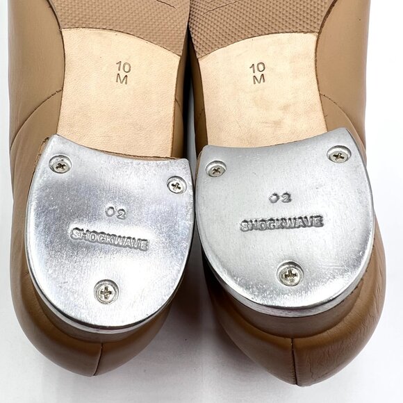 Bloch Womens‎ Size 10 S0381L Audeo Jazz Tap Caramel Tan Leather Dance Shoes - Picture 12 of 15